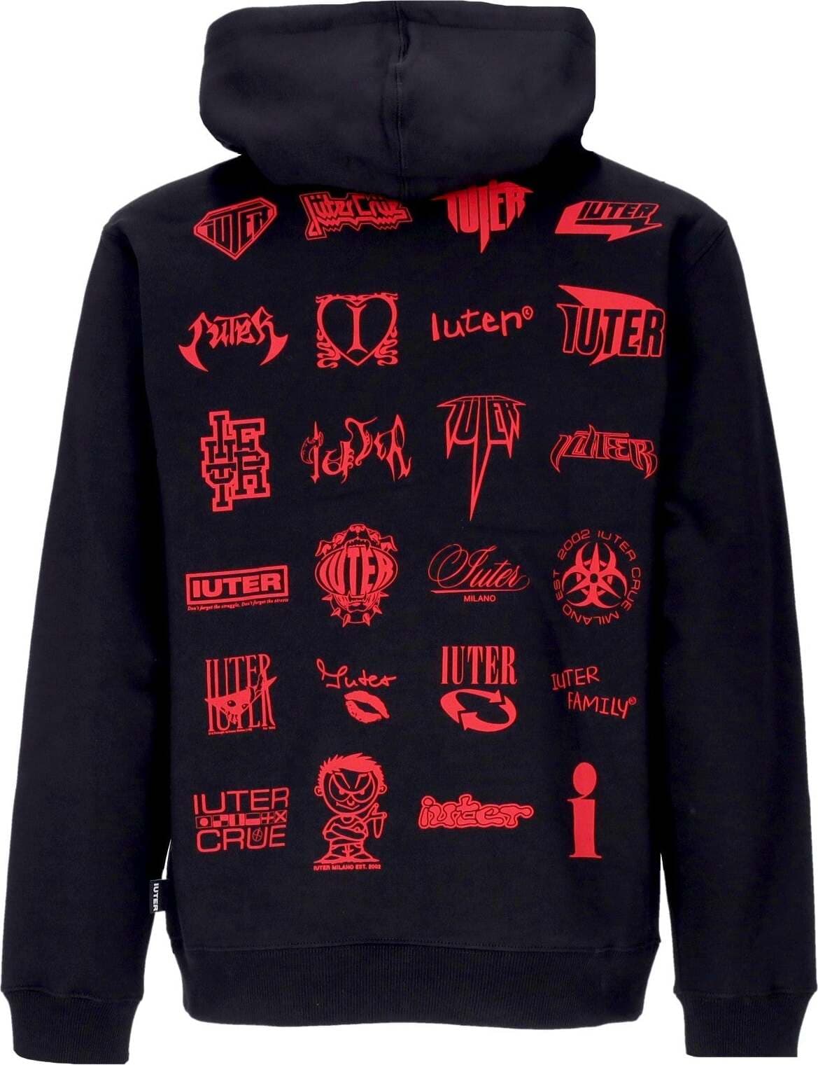 IUTER-Felpa-Cappuccio-Uomo-Timeless-Hoodie-Black-da-uomo