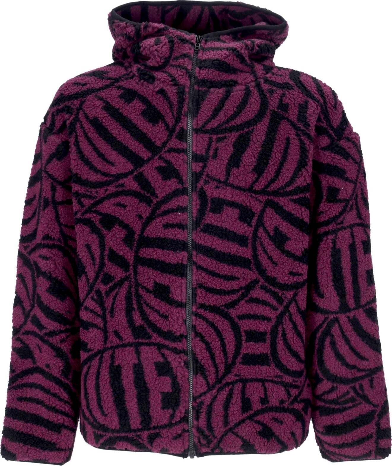 IUTER-Orsetto-Uomo-Hungry-Fur-Zip-Hoodie-Black-da-uomo