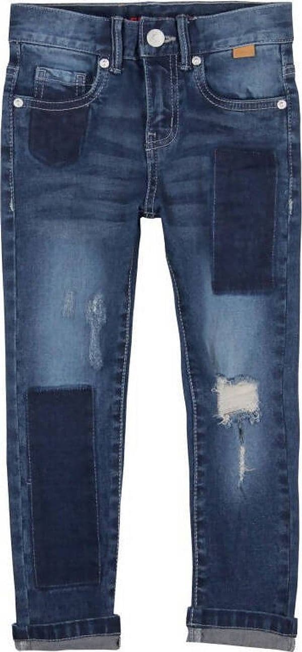 Jeans Bambino Strappati con Cuciture Elastico in Vita Regolabile Pantaloni Lunghi Denim Estivi Bimbo in Cotone Blu Scuro Sportivi Casual pantalone bambino/ragazzo Piccole Canaglie - Tropea, Commerciovirtuoso.it