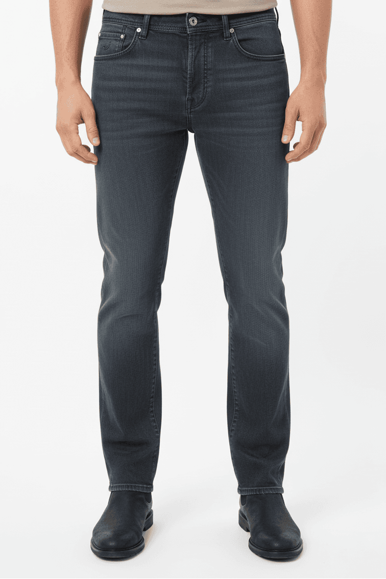 Jeans uomo Jacob Cohen - PW688 Grigio Comfort Fit - 5 Tasche in Jeans Couture - Sestu, commercioVirtuoso.it