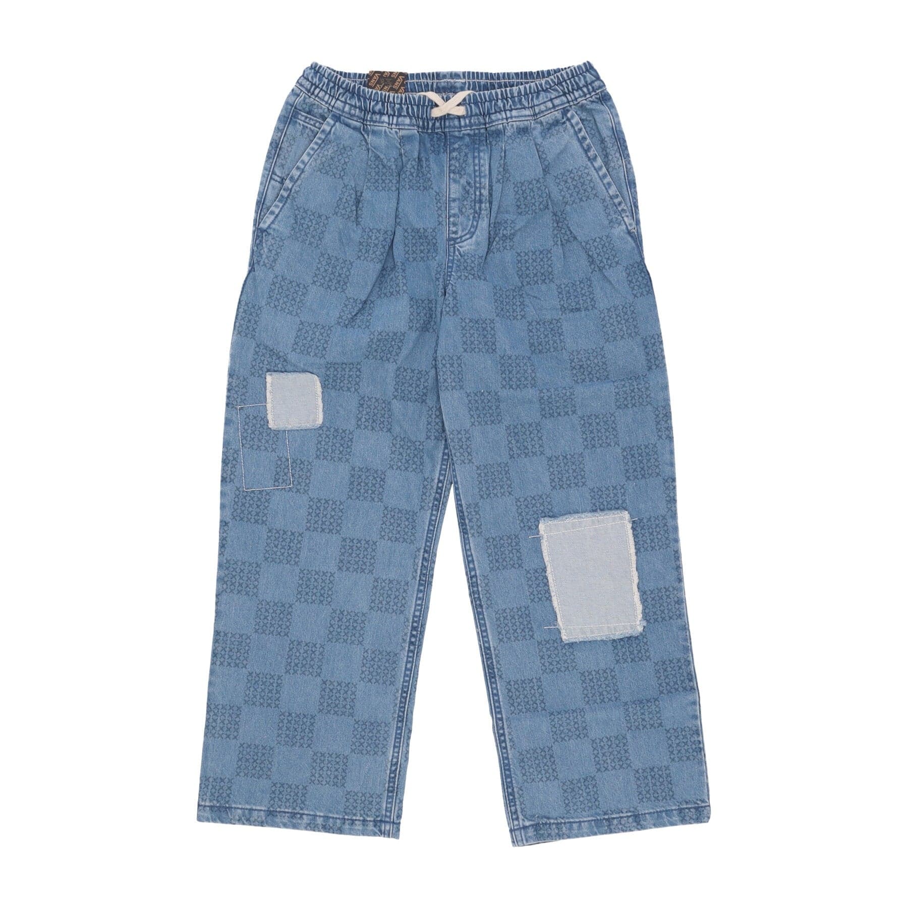 VANS Jeans Donna W Mended Check Denim Range Loose Crop Pant Denim Stone da donna in Jeans Drestige - Casamassima, commercioVirtuoso.it