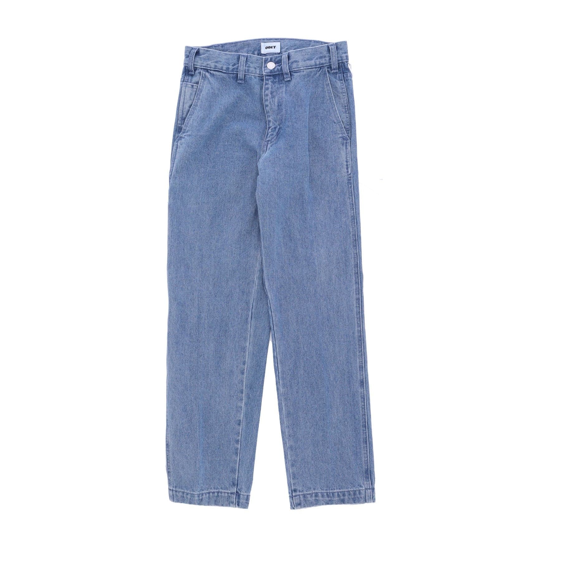 OBEY Jeans Uomo Hardwork Carpenter Denim Pant Light Indigo da uomo in Jeans Drestige - Casamassima, commercioVirtuoso.it