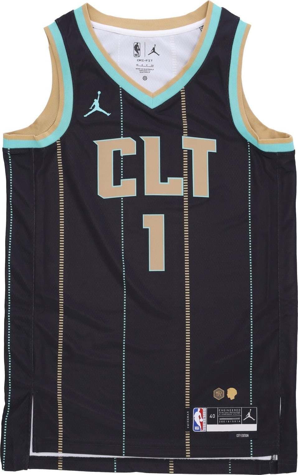 JORDAN-NBA-Canotta-Basket-Uomo-Nba-City-Edition-22-Dri-fit-Swingman-Jersey-No-1-Lamelo-Ball-Chahor-Black-da-uomo