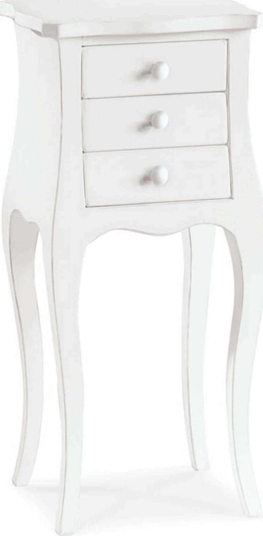 JUDD---mobile-portatelefono-in-legno-massello-34x31x72-Bianco-Milani-Home
