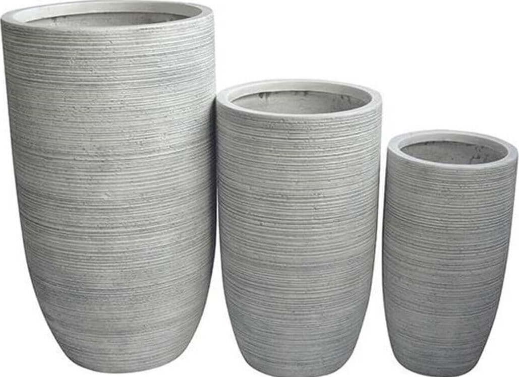 JULIA---set-di-3-vasi-Grigio-Milani-Home
