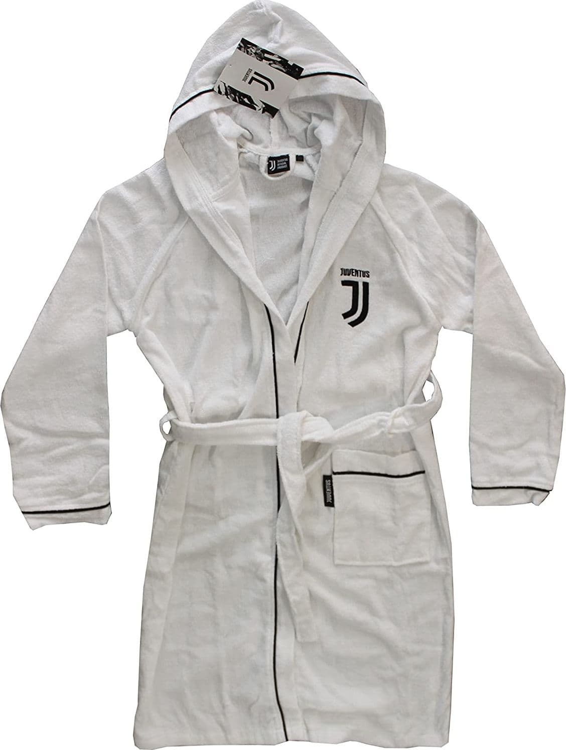 Juventus Accappatoio Ufficiale Bianco Nero Con Cappuccio Asciugamano Ufficiale Fc Juventus Colore Bianco Micro Spugna Sport e tempo libero/Fan Shop/Calcio/Asciugamani e accappatoi La Bottega del Risparmio - Bari, Commerciovirtuoso.it