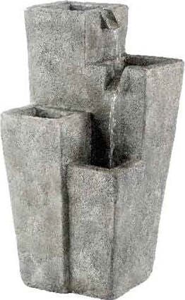 Kaemingk Fontana 29x27x56cm Grc Fnt W Conic Flowerpot Out Casa e cucina/Decorazioni per interni/Fontane decorative Loft Uno di Casa - Catania, Commerciovirtuoso.it