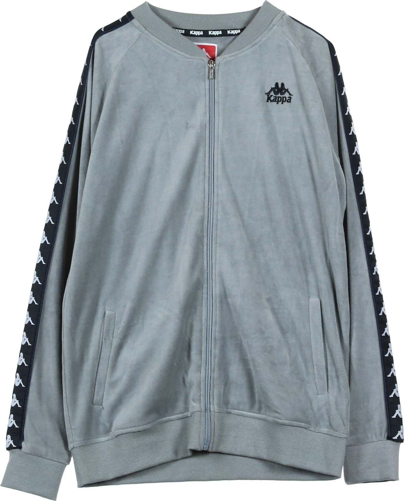 KAPPA-Giacca-Tuta-Uomo-Authentic-Benetti-Grey-Mist/black/white-da-uomo