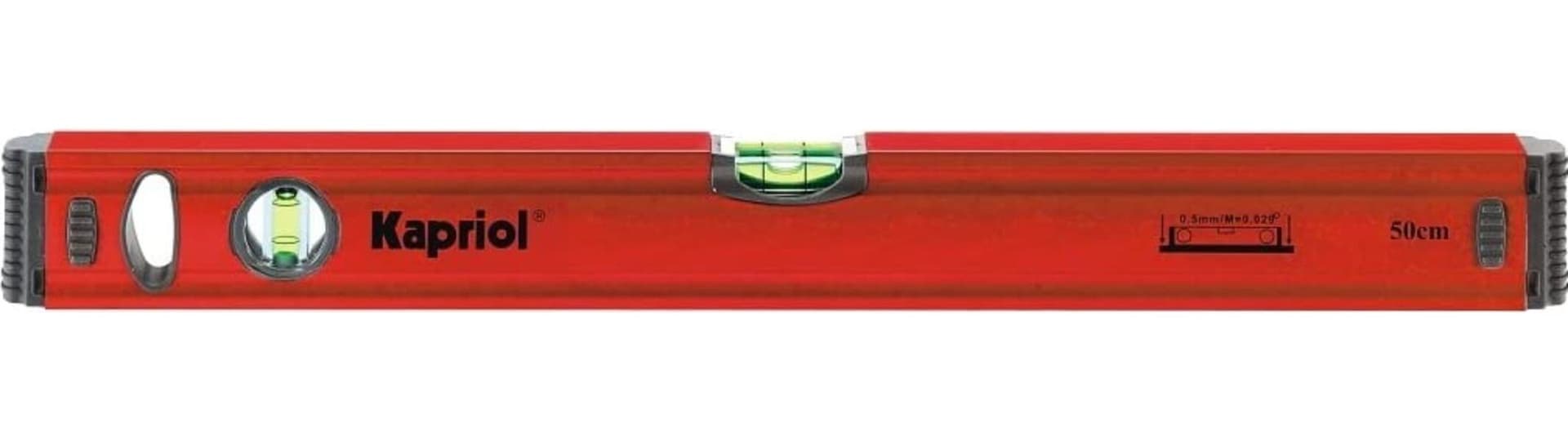 KAPRIOL---LIVELLA-SPIRIT-60CM-IN-ALLUMINIO-NERVATO---COLORE-ROSSO