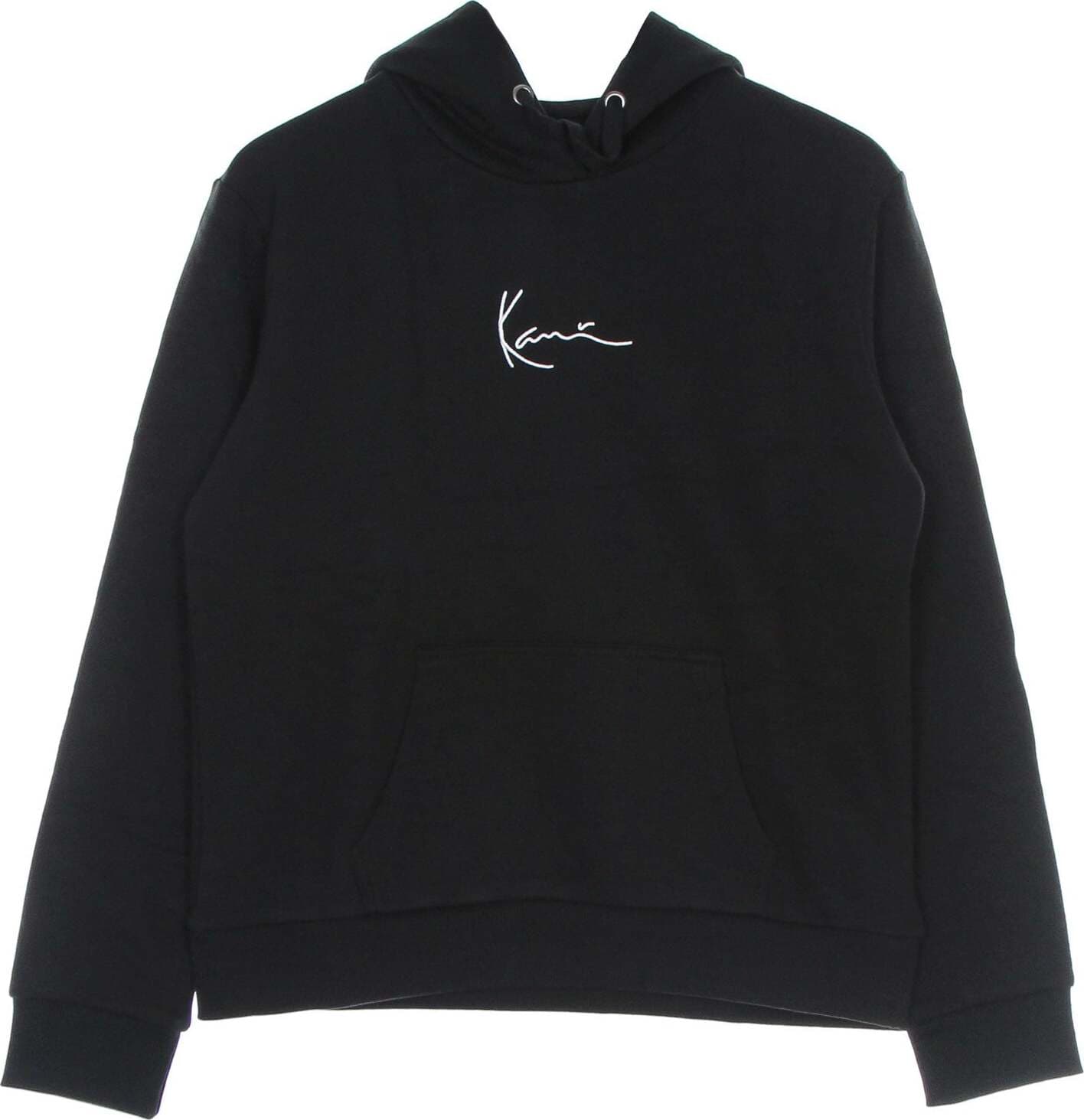 KARL-KANI-Felpa-Cappuccio-Donna-Small-Signature-Hoodie-Black-da-donna