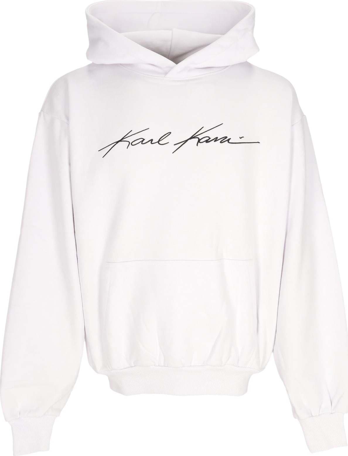 KARL-KANI-Felpa-Cappuccio-Uomo-Autograph-Heavy-Sweat-Os-Hoodie-White-da-uomo