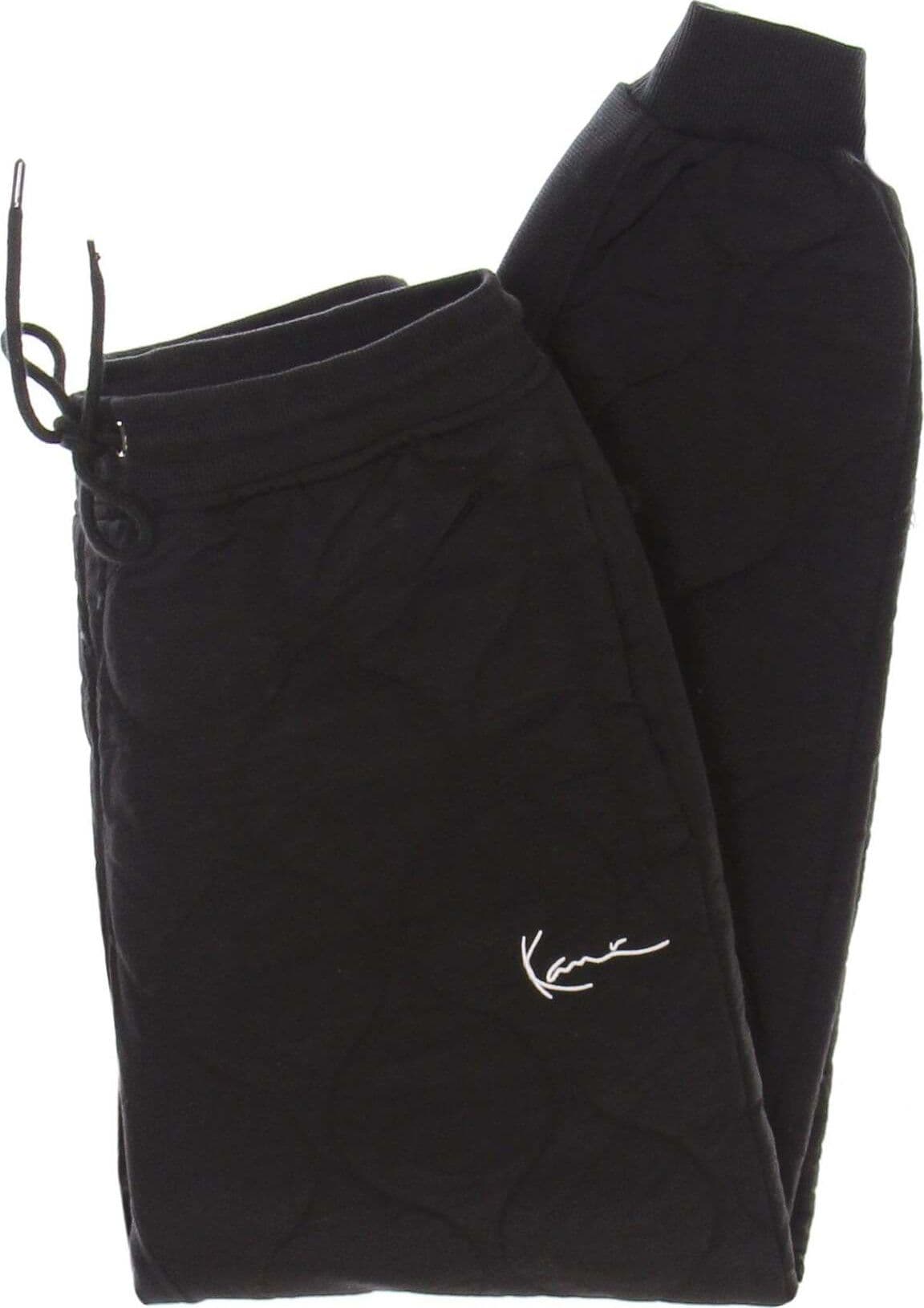 KARL-KANI-Pantalone-Tuta-Uomo-Small-Signature-Quilted-Pants-Black-da-uomo