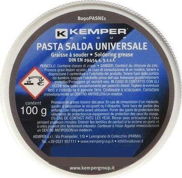 Kemper Pasta salda universale 100 gr Fai da te/Utensili elettrici e a mano/Accessori per utensili elettrici/Materiali e accessori per saldatura/Flussanti e paste per saldatura/Paste per saldatura/ Scontolo.net - Potenza, Commerciovirtuoso.it