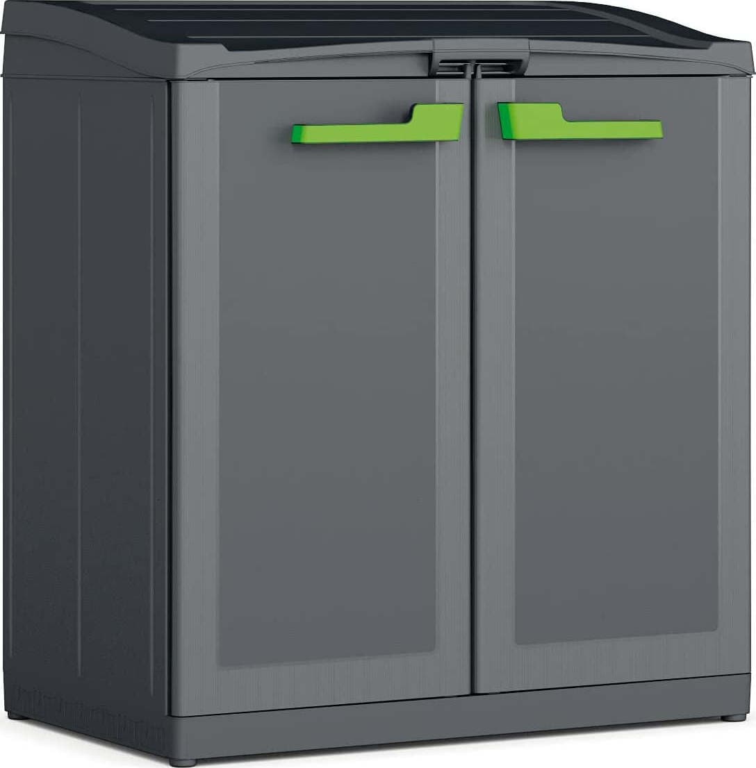 Keter Armadio per Raccolta Differenziata Moby Recycling 3 Scomparti Armadietto Antracite 90 x 55 x 100 cm Pattumiera 110 Litri Sacchetti non Inclusi Casa e cucina/Organizzazione interni/Rifiuti e riciclaggio/Sistemi di contenitori per raccolta differenziata Ferus - Montoro, Commerciovirtuoso.it