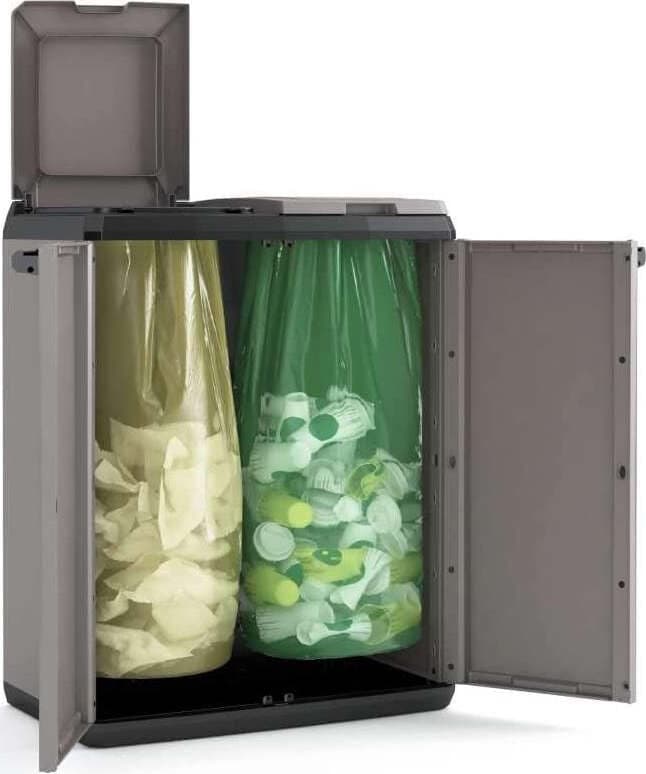 Keter Armadio Per Raccolta Differenziata Split Recycling Basic, Grigio, Montato Misura 68 X 39 X 85 Cm Casa e cucina/Organizzazione interni/Rifiuti e riciclaggio/Sistemi di contenitori per raccolta differenziata Ferus - Montoro, Commerciovirtuoso.it