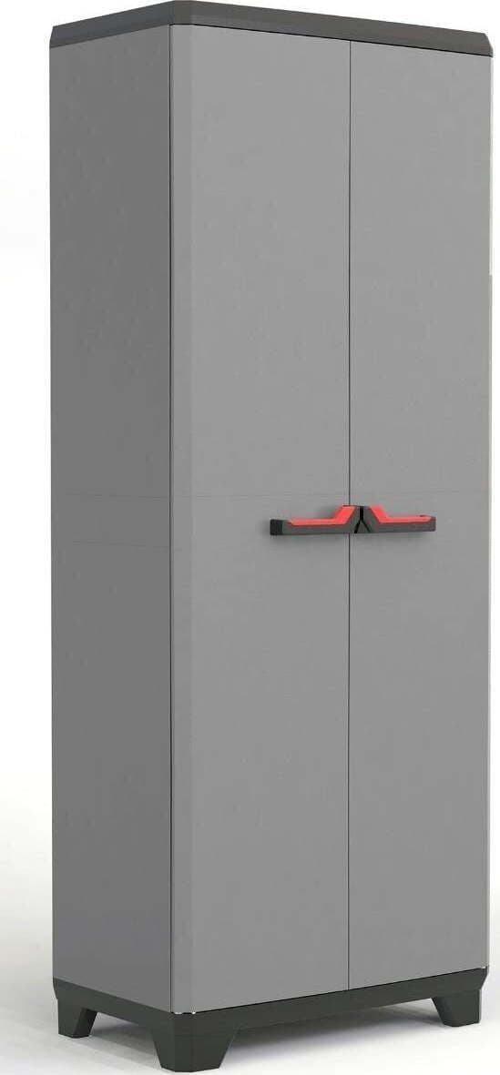 Keter Armadio Portascope Ripiani Regolabili, Colore Grigio Stilo 68x39x173 cm Armadio per Lavanderia Garage Esterno/Interno Fai da te/Organizzazione casa e magazzini/Armadietti metallici Ferus - Montoro, Commerciovirtuoso.it