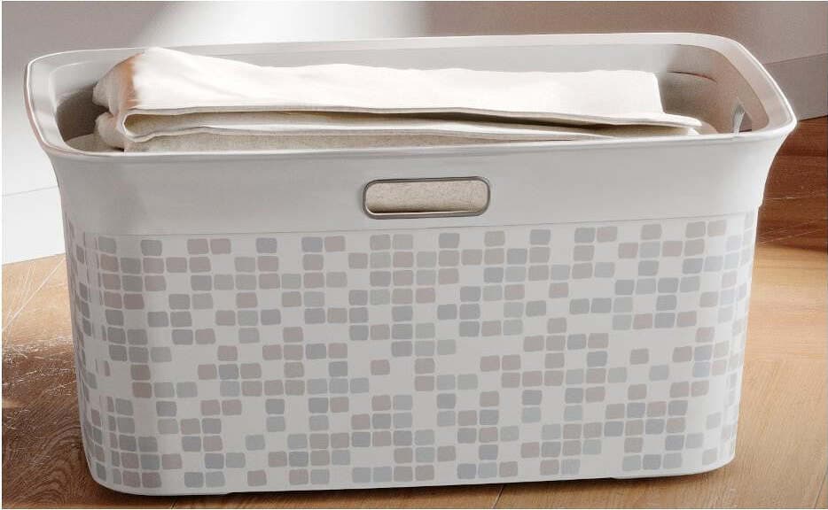 Keter Cesta Biancheria 59 x 39 x 27 cm 45 L Mosaic Casa e cucina/Organizzazione interni/Organizzazione lavanderia/Ceste per la biancheria Scontolo.net - Potenza, Commerciovirtuoso.it