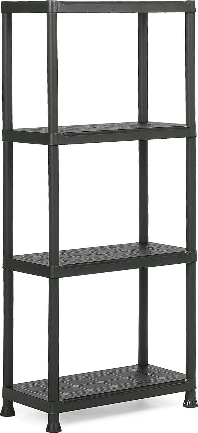 Keter Scaffale 4 Ripiani Nero Fai da te/Organizzazione casa e magazzini/Scaffalature Scontolo.net - Potenza, Commerciovirtuoso.it