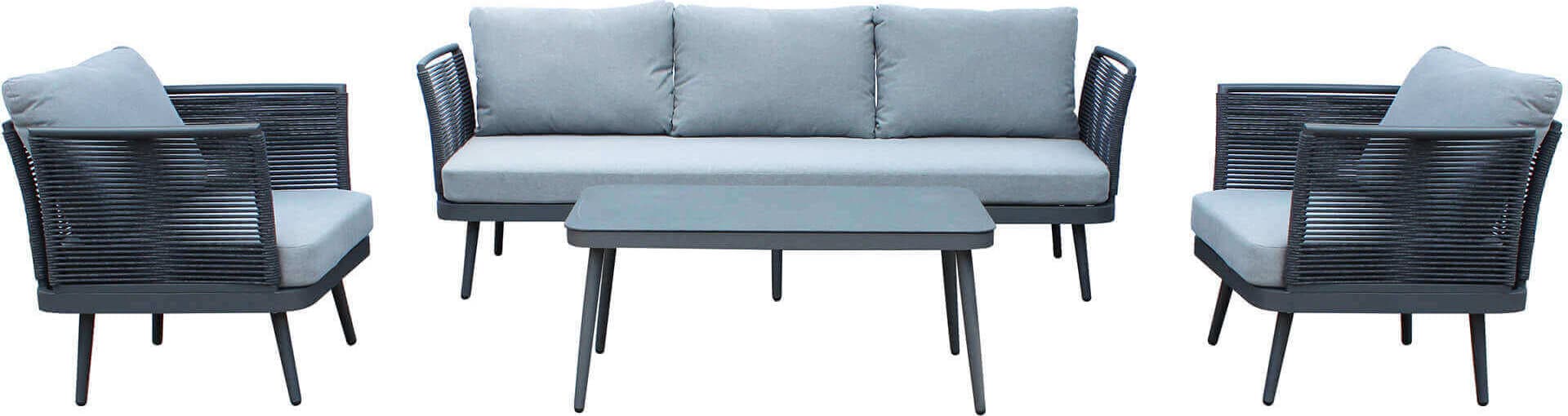 KIBAKI---salotto-da-giardino-in-alluminio-e-corda-5-posti-Grigio-scuro-Milani-Home