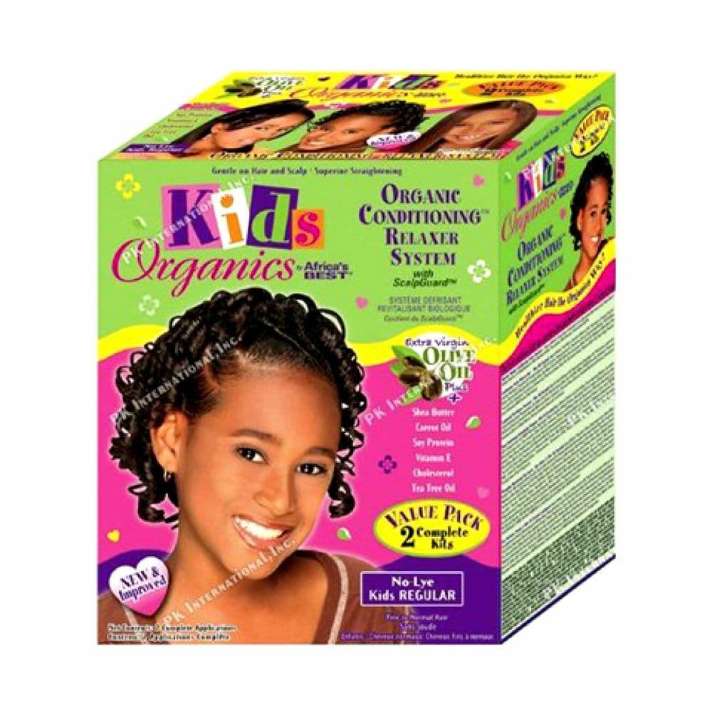 AFRICA’S BEST KIDS ORGANICS CONDITIONING RELAXER SYSTEM REGULAR STIRAGGIO CAPELLI BAMBINI 2 COMPLETE KITS VALUE PACK . in Trattamenti liscianti Agbon - Martinsicuro, commercioVirtuoso.it