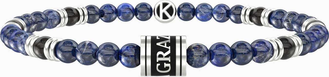 Kidult---Bracciale-elastico-con-sodalite-e-agata-nera