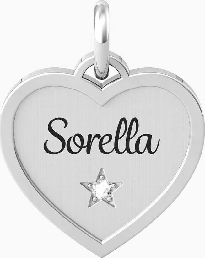 Kidult---Ciondolo-cuore-con-scritta-sorella-e-cristallo