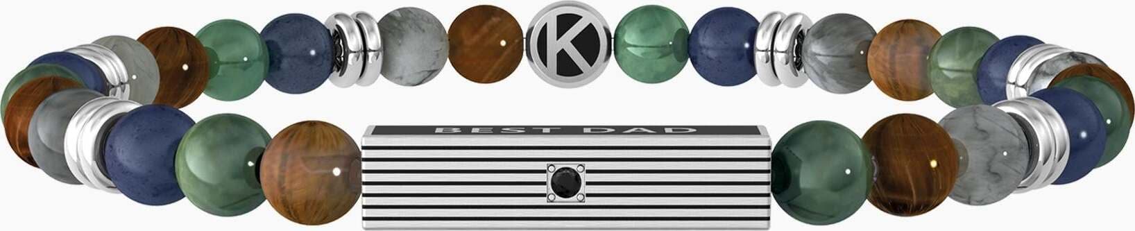 Kidult-Bracciale-elastico-per-papà-con-pietre-colorate-BEST-DAD