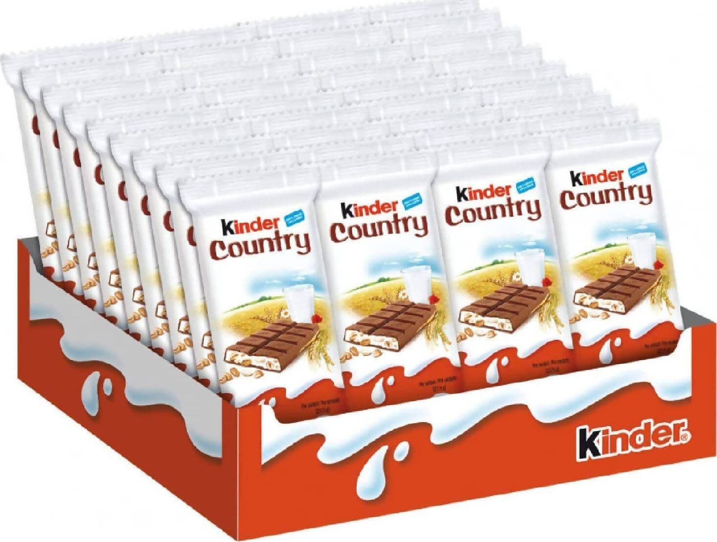 Kinder Cereali 144x Snack Barretta Al Cioccolato E Cereali 23,50 Gr Confezione 144 Pz