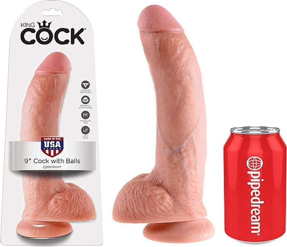 King Cock dildo Realistico Fallo con Ventosa e Testicoli 21 9 Inch Cock color carne Salute e cura della persona/Erotismo e contraccezione/Sex toys/Dildo/Dildo realistici Kondorama - Martinsicuro, Commerciovirtuoso.it