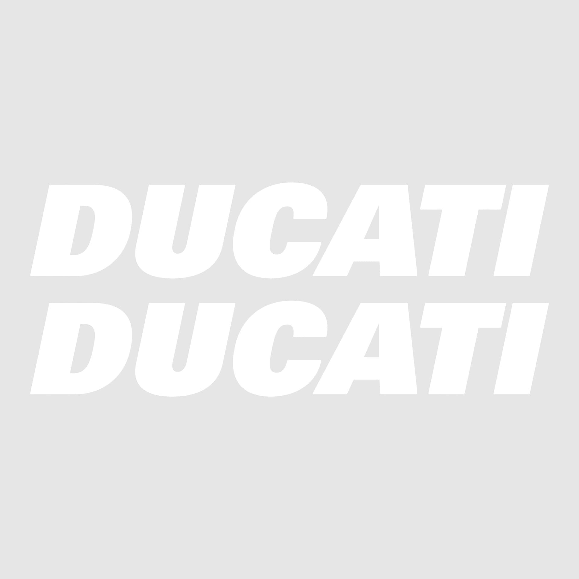 Kit-2-ADESIVI-per-SERBATOIO-MOTO-Scritta-DUCATI-Adesivo-BIANCO-STICKERS-Racing