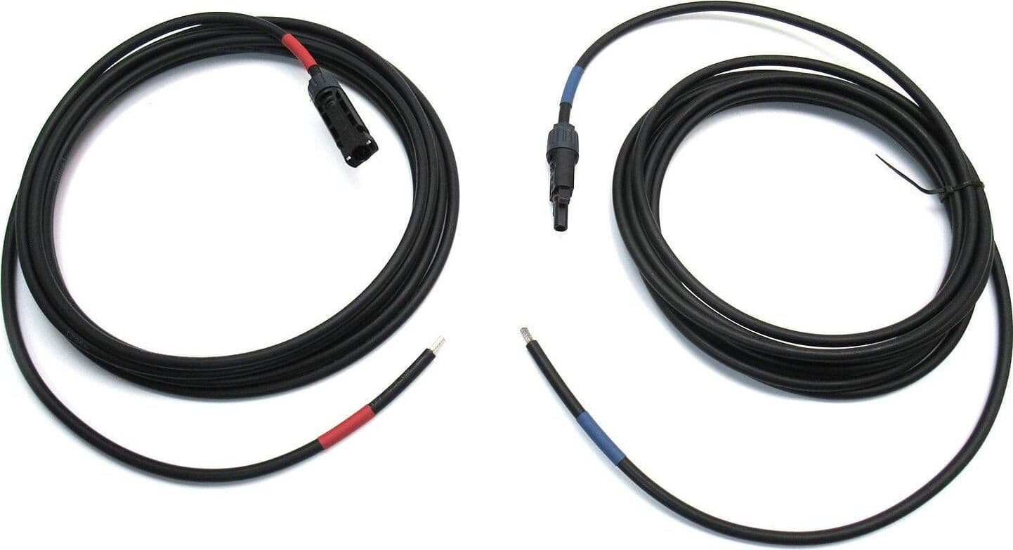 Kit 2 Cavi di Prolunga Modulo Solare PV DC 6 mm² 1.5Kv 5 metri con Connettore MC4 in Accessori per regolatori di ricarica 85cento.it - Potenza, commercioVirtuoso.it