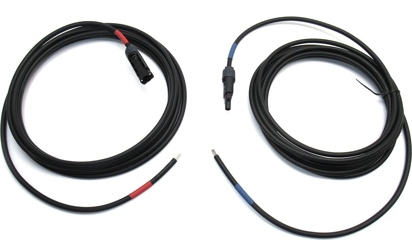 Kit 2 Cavi di Prolunga Modulo Solare PV DC 6 mm² 1.5Kv 5 metri con Connettore MC4 in Accessori per regolatori di ricarica 85cento.it - Potenza, commercioVirtuoso.it