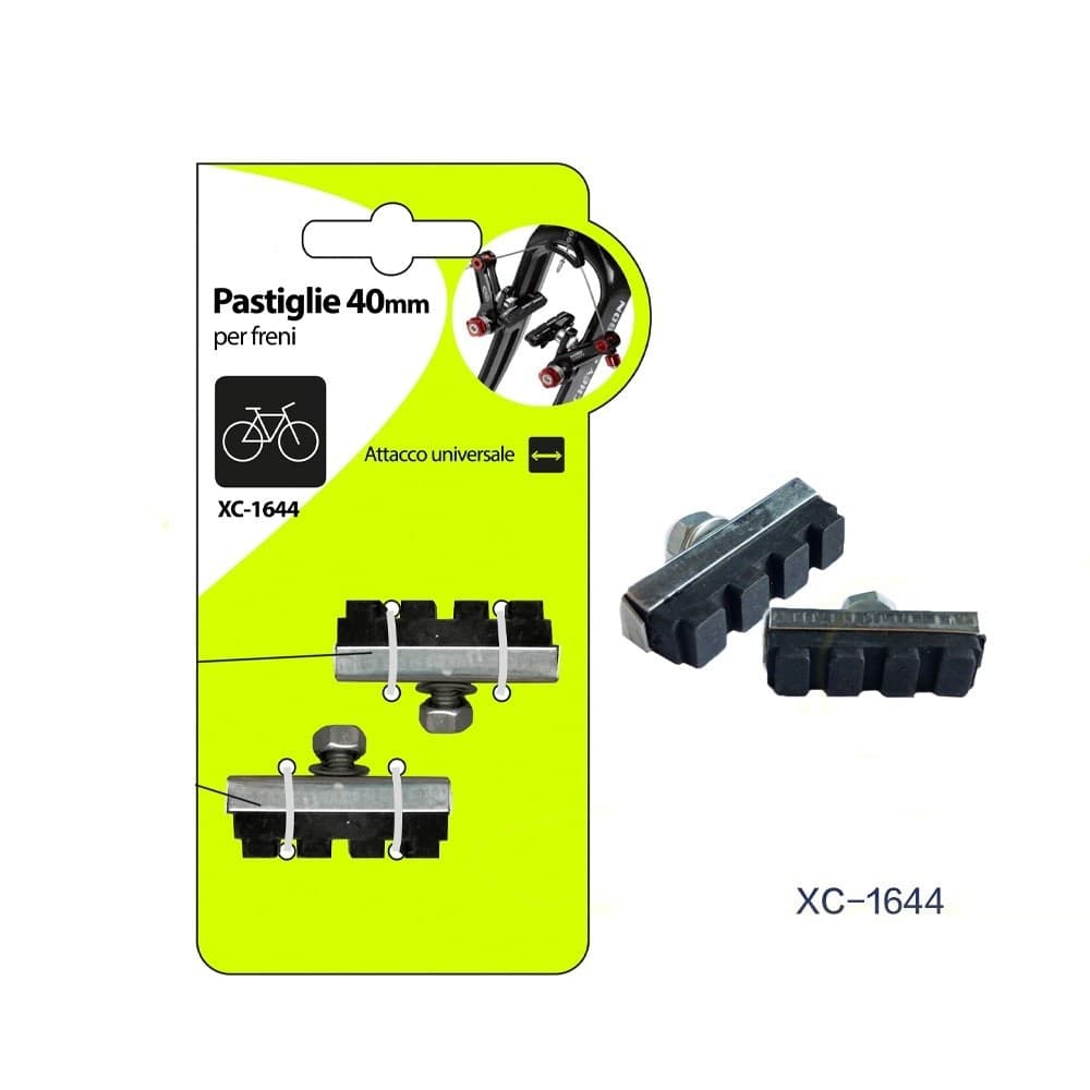 Kit 2 Pz Pastiglie Pattini Per Freni Bici Da 40mm Con Attacco Universale Xc-1644 Sport e tempo libero/Attività ricreative all'aperto/Ciclismo/Componenti e parti/Freni Trade Shop italia - Napoli, Commerciovirtuoso.it