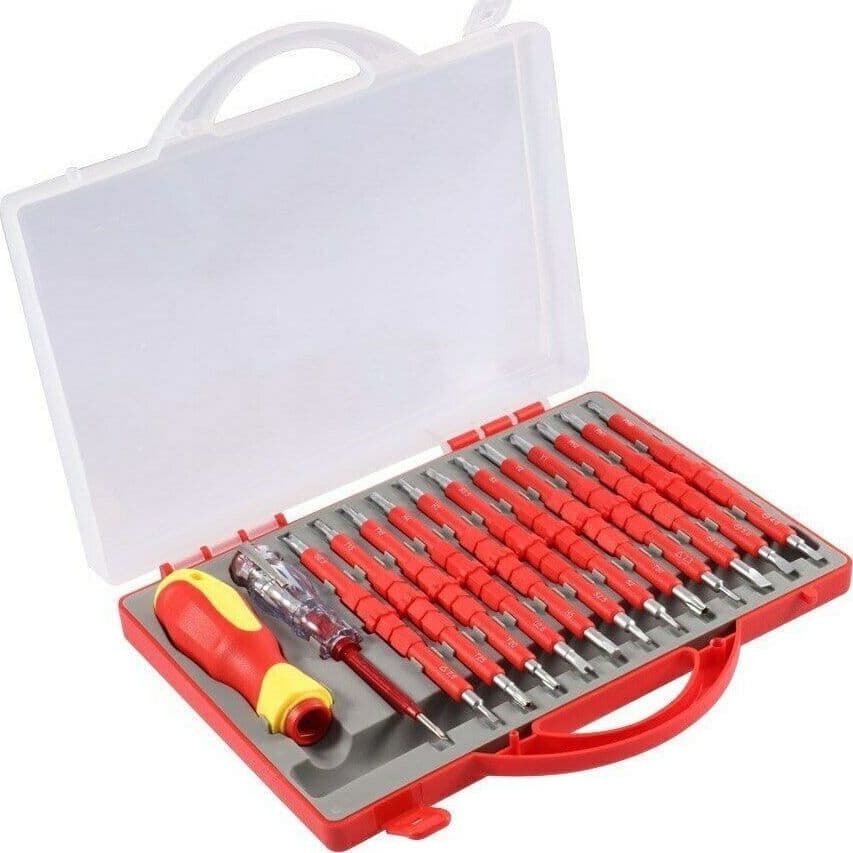 Kit 26 Pz Cacciaviti Giraviti Per Elettricista Modulari Con Cercafase A.3017 Casa, arredamento e bricolage > Bricolage e fai da te > Utensili Manuali > Cacciaviti Trade Shop italia - Napoli, Commerciovirtuoso.it
