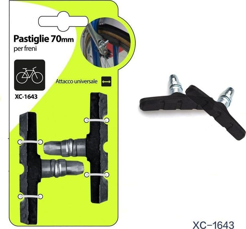 Kit 2pz Pastiglie Pattini Per Freni Bici Da 70 Mm Con Attacco Universale Xc-1643 Sport e Tempo Libero > Ciclismo > Ricambi per Bici > Sport Trade Shop italia - Napoli, Commerciovirtuoso.it