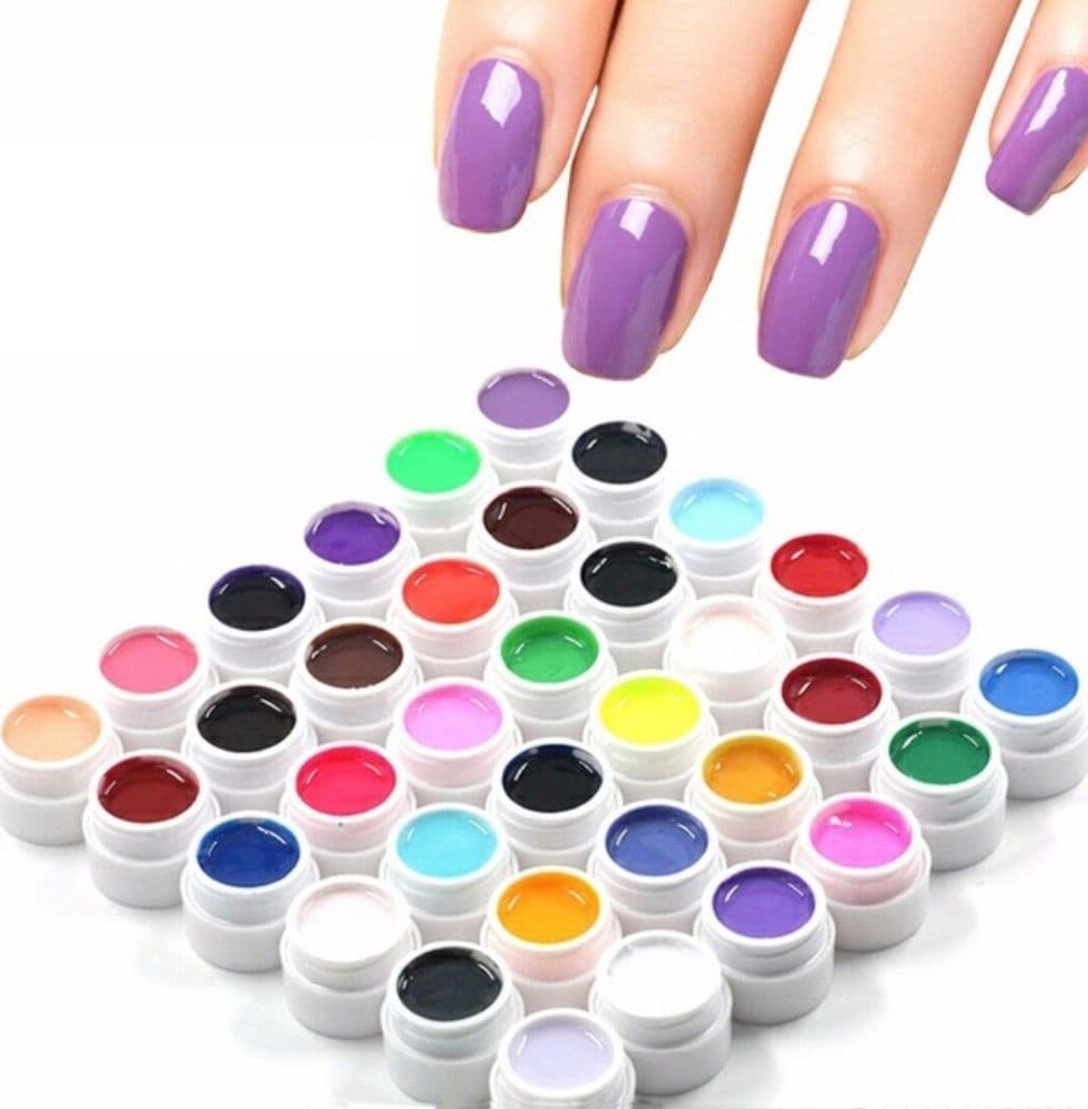 KIT 36 COLOR GEL UV COLORATI LIDAN PER RICOSTRUZIONE UNGHIE NAIL ART PURE POLISH Bellezza/Manicure e pedicure/Decorazioni per unghie/Smalti in gel Trade Shop italia - Napoli, Commerciovirtuoso.it