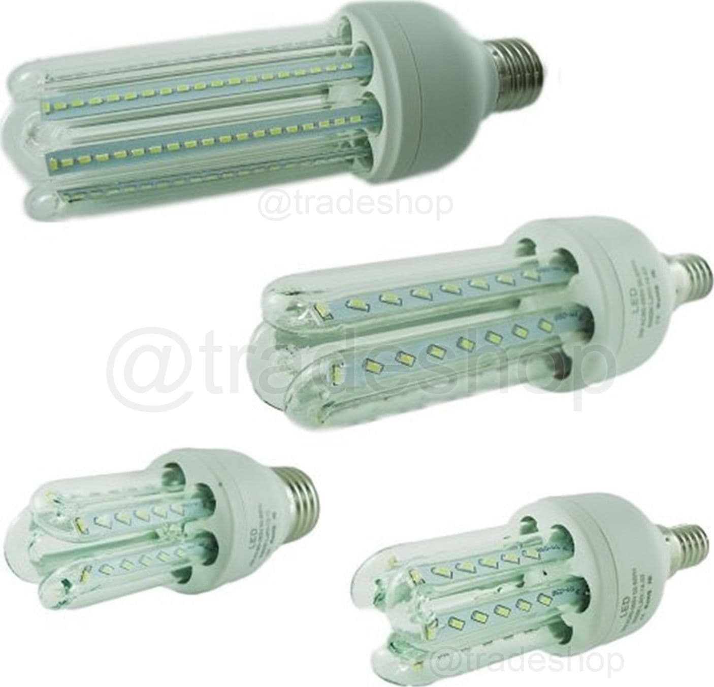 KIT 4 LAMPADINE LED ATTACCO E27 9W FARETTO LUCE BIANCO FREDDO 6000K DURATA Illuminazione/Lampadine/Lampadine a LED Trade Shop italia - Napoli, Commerciovirtuoso.it
