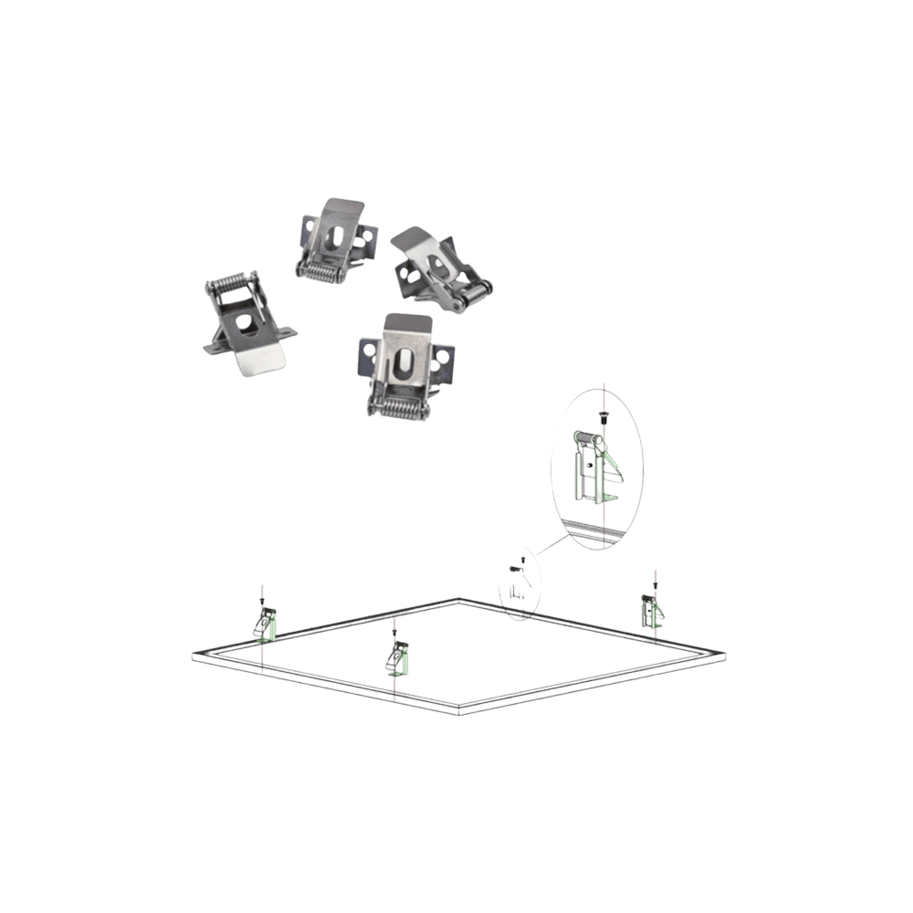 Kit 4pz Ganci Con Molla Intec per Pannello Fai da te/Ferramenta/Ganci/Ganci per pannelli forati Liquidator Italia - Nicosia, Commerciovirtuoso.it
