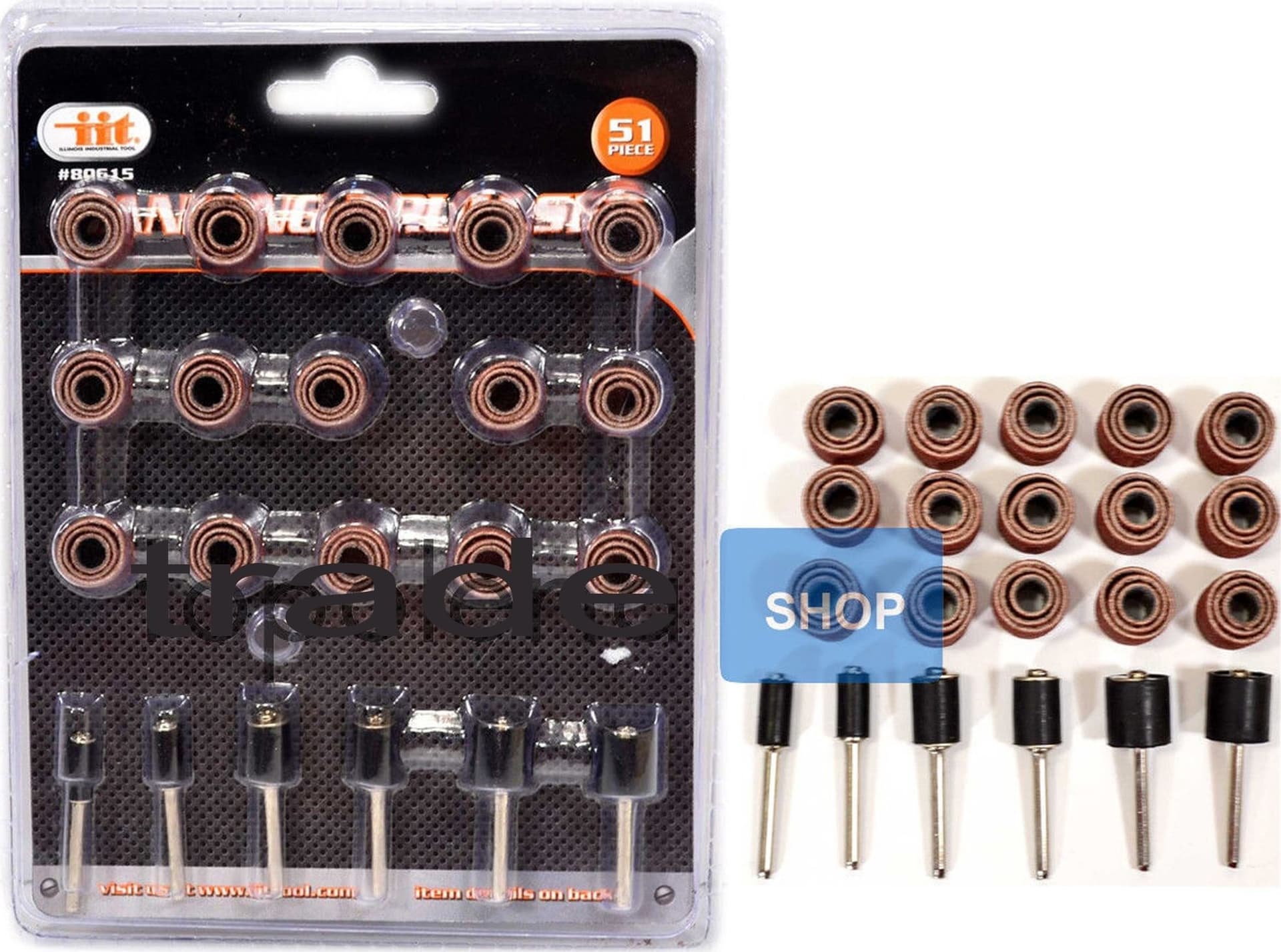KIT 51pz ACCESSORI MINI TRAPANO DREMEL MODELLISMO TAMBURO LEVIGATURA LEVIGA Fai da te/Utensili elettrici e a mano/Accessori per utensili elettrici/Set punte per trapani Trade Shop italia - Napoli, Commerciovirtuoso.it