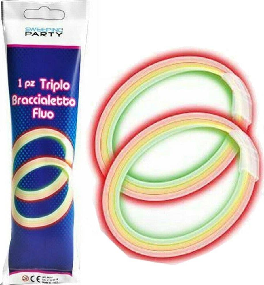 Kit 6 Braccialetti Luminosi Triplo Starlight Party Fluo Feste Fluorescenti Casa, arredamento e bricolage > Prodotti per Feste Trade Shop italia - Napoli, Commerciovirtuoso.it