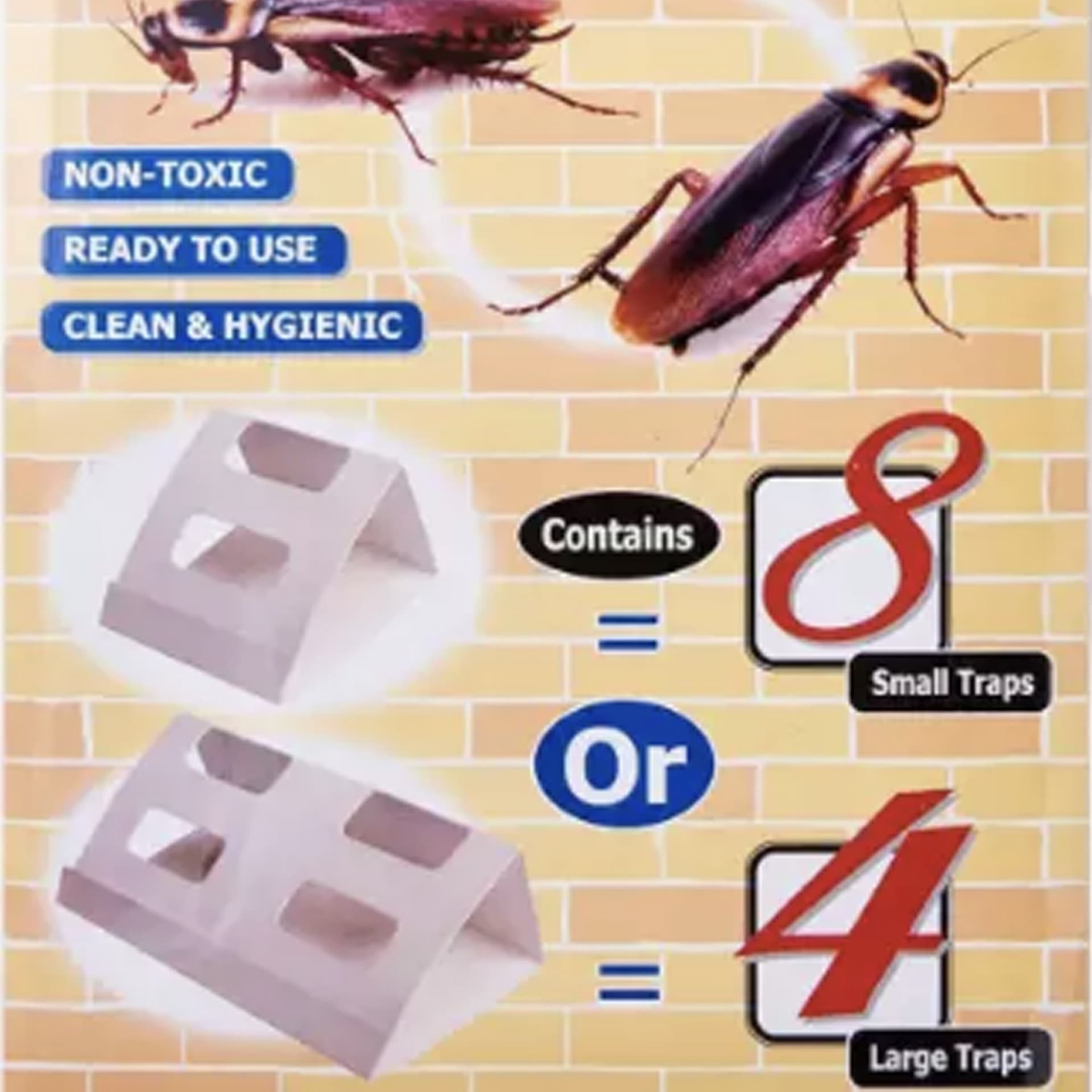 Kit 8 Trappola Per Scarafaggi Blatte Insetti Con Colla Adesiva Super Potente Repellenti per animali Trade Shop italia - Napoli, Commerciovirtuoso.it