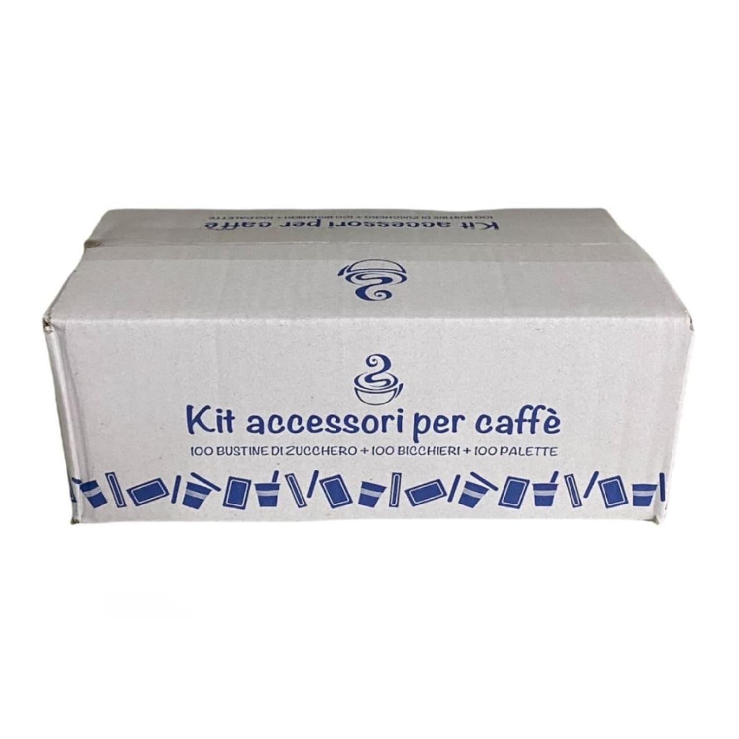 Kit-Accessori-Caffe-100/100/100-Palettine/bicchierini/zucchero