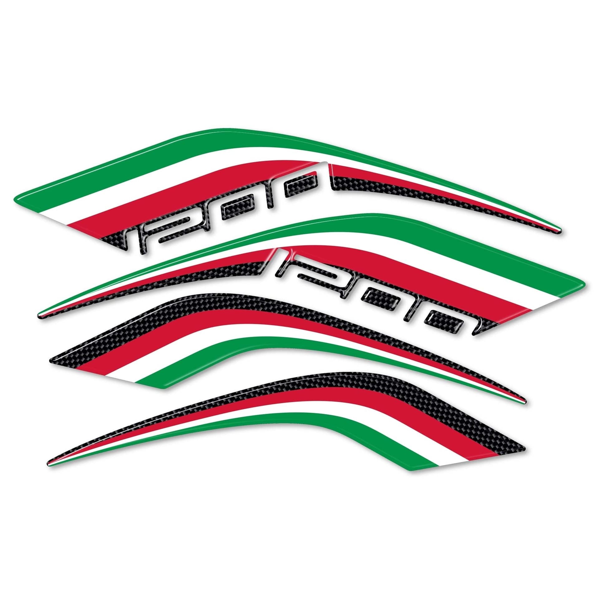 Kit-ADESIVI-3D-TRICOLORE-PROTEZIONI-Coda-per-MOTO-DUCATI-MULTISTRADA-1200-Italia-2010-2014