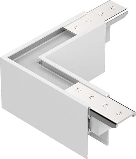 Kit-Alto-Per-Superficie-Binario-Orizzontale-On-Off-Ego-Alluminio-Bianco