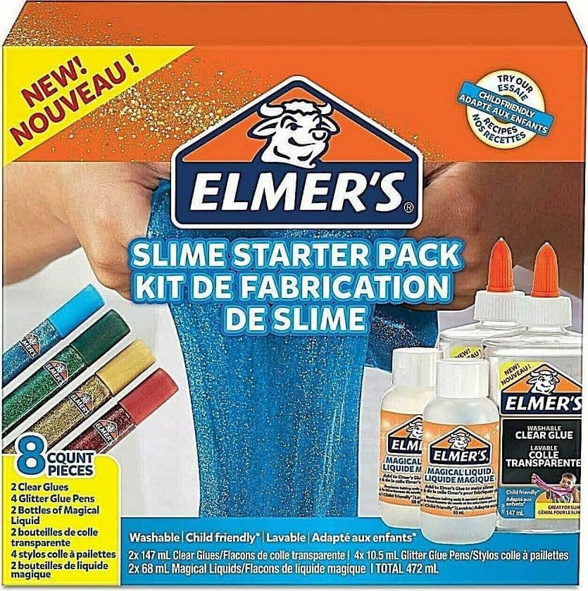 Kit-Arcobaleno-X-Slime-Colla-Trasparente-Glitterata-Penne-Liquido-Magico-Elmer's