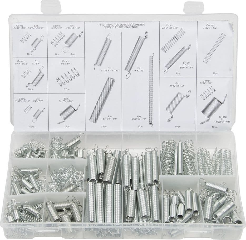 KIT ASSORTIMENTO SET MOLLE A COMPRESSIONE A TRAZIONE BOX 200 PEZZI VARIE MISURE Commercio Industria e Scienza/Prodotti per la trasmissione di energia/Molle/Molle di compressione Trade Shop italia - Napoli, Commerciovirtuoso.it