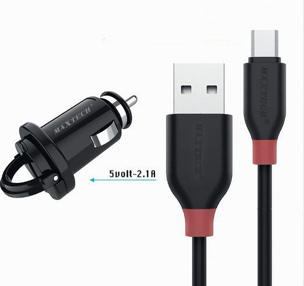 Kit-Caricabatterie-Caricatore-Da-Auto-+-Cavo-Micro-Usb-1mt-10watt-Maxtech-Ma-s03