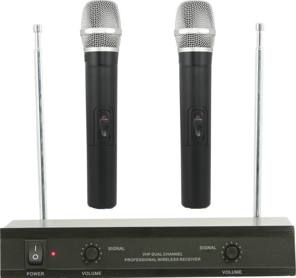 KIT COPPIA MICROFONI PROFESSIONALI WIRELESS CON CENTRALINA VHF BICANALI VHF200 Strumenti Musicali/Microfoni/Set di microfoni Trade Shop italia - Napoli, Commerciovirtuoso.it