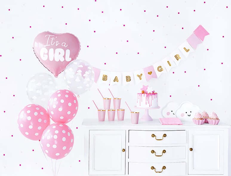 Kit Decorazioni Baby Shower - Bambina - PartyDeco - Rosa Casa e cucina/Hobby creativi/Materiali per hobby creativi/Forniture per feste/Articoli per feste e compleanni per bambini/Decorazioni/Palloncini La Casa Del Bebè - Napoli, Commerciovirtuoso.it