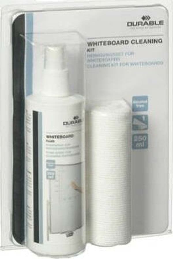 Kit di pulizia per lavagne bianche - Durable Cancelleria e prodotti per ufficio/Archivio ufficio e accessori per scrivania/Lavagne e bacheche/Cancellini per lavagna Eurocartuccia - Pavullo, Commerciovirtuoso.it